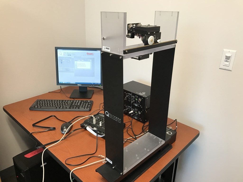 Smart-structure test setup on a shake table