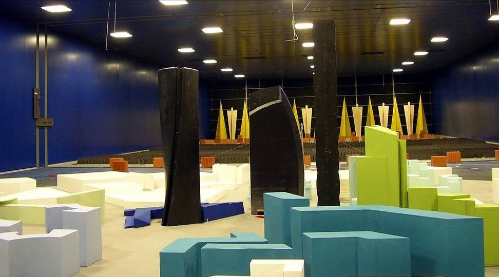 CityLife tower models in the Politecnico di Milano wind tunnel